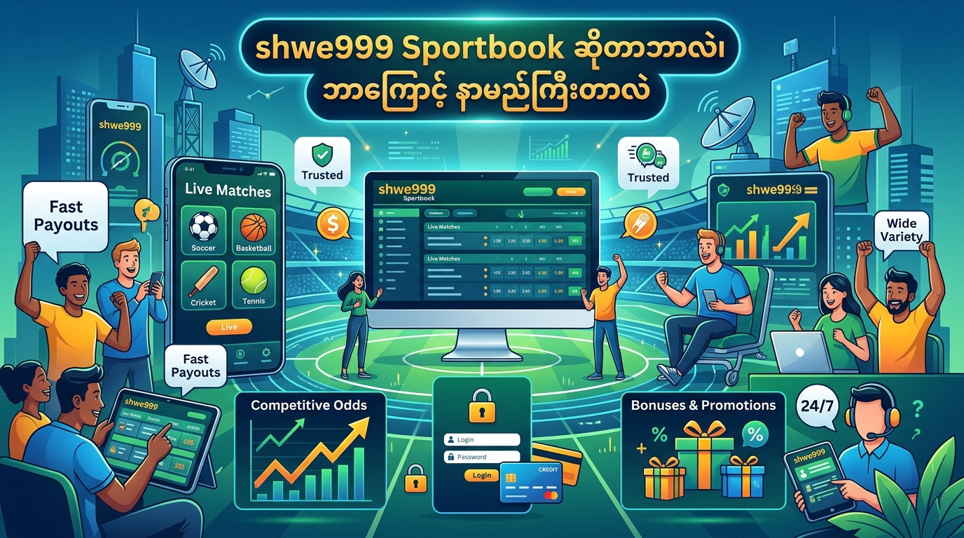 shwe999 sportsbook ဆိုတာဘာလဲ၊ ဘာကြောင့် နာမည်ကြီးတာလဲ